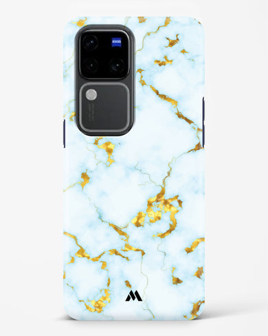 White Gold Marble Hard Case Phone Cover (Vivo)