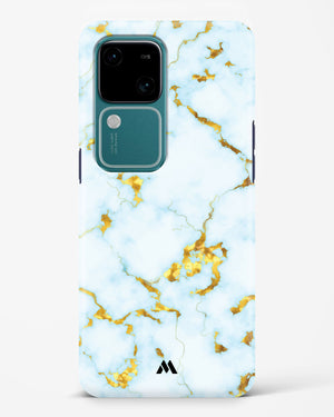 White Gold Marble Hard Case Phone Cover (Vivo)