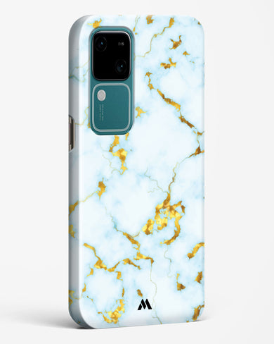 White Gold Marble Hard Case Phone Cover (Vivo)