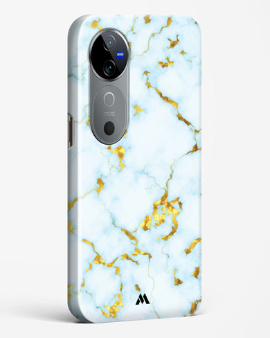 White Gold Marble Hard Case Phone Cover (Vivo)