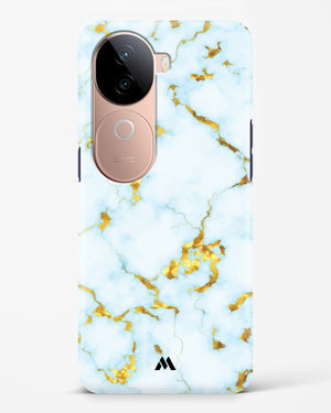White Gold Marble Hard Case Phone Cover (Vivo)