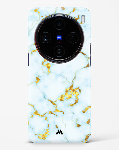 White Gold Marble Hard Case Phone Cover (Vivo)