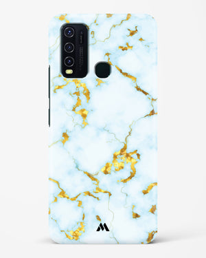 White Gold Marble Hard Case Phone Cover-(Vivo)