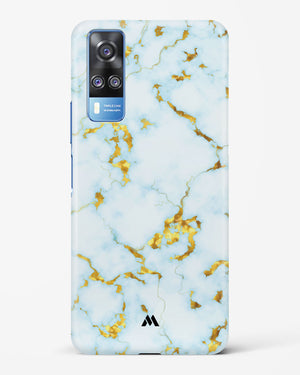 White Gold Marble Hard Case Phone Cover-(Vivo)