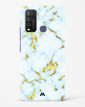 White Gold Marble Hard Case Phone Cover-(Vivo)