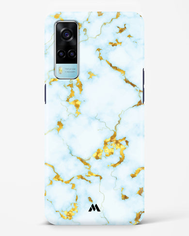 White Gold Marble Hard Case Phone Cover (Vivo)