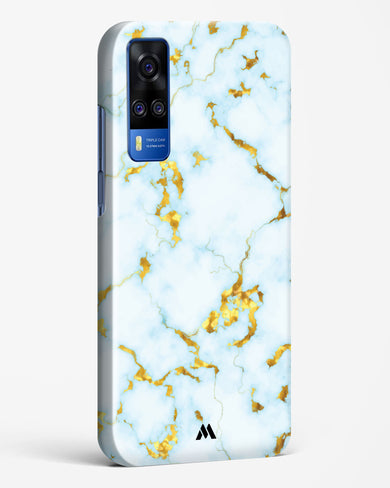 White Gold Marble Hard Case Phone Cover-(Vivo)