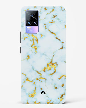 White Gold Marble Hard Case Phone Cover-(Vivo)