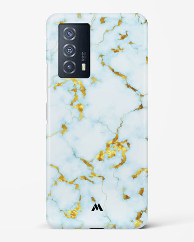 White Gold Marble Hard Case Phone Cover-(Vivo)