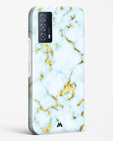 White Gold Marble Hard Case Phone Cover-(Vivo)