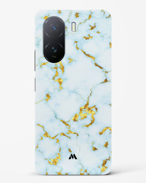 White Gold Marble Hard Case Phone Cover-(Vivo)