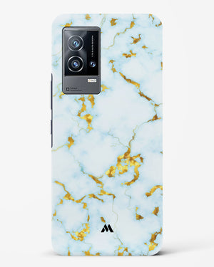 White Gold Marble Hard Case Phone Cover-(Vivo)