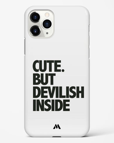 Cute But Devilish Inside Hard Case Phone Cover-(Apple)