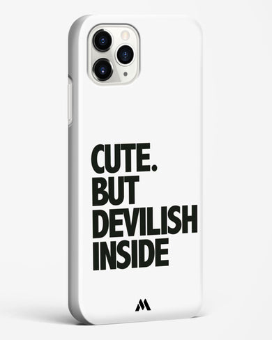 Cute But Devilish Inside Hard Case Phone Cover-(Apple)