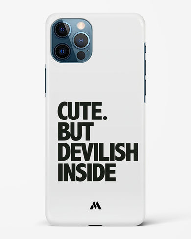 Cute But Devilish Inside Hard Case Phone Cover-(Apple)