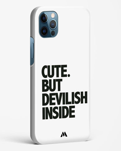 Cute But Devilish Inside Hard Case Phone Cover-(Apple)