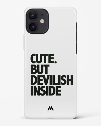 Cute But Devilish Inside Hard Case Phone Cover-(Apple)