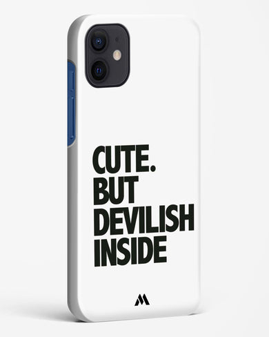 Cute But Devilish Inside Hard Case Phone Cover-(Apple)