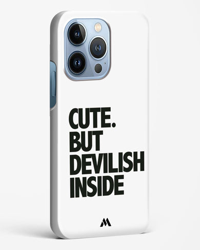 Cute But Devilish Inside Hard Case Phone Cover-(Apple)