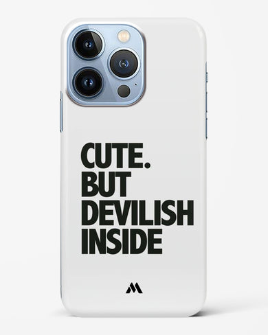 Cute But Devilish Inside Hard Case Phone Cover-(Apple)