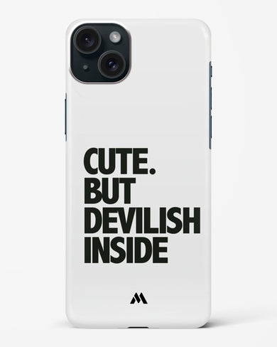 Cute But Devilish Inside Hard Case Phone Cover-(Apple)