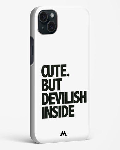 Cute But Devilish Inside Hard Case Phone Cover-(Apple)