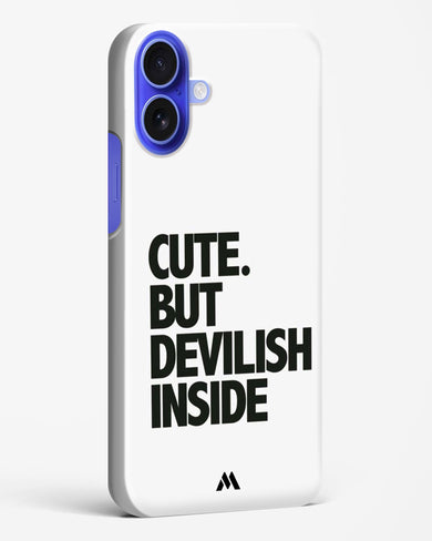 Cute But Devilish Inside Hard Case Phone Cover (Apple)