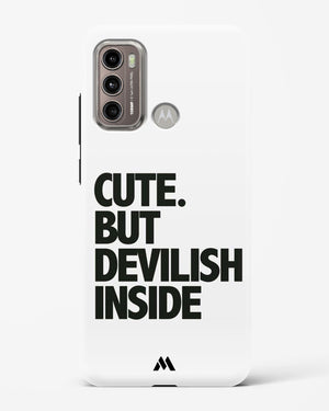 Cute But Devilish Inside Hard Case Phone Cover (Motorola)