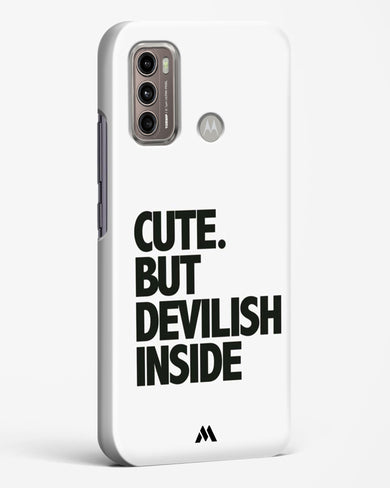 Cute But Devilish Inside Hard Case Phone Cover (Motorola)