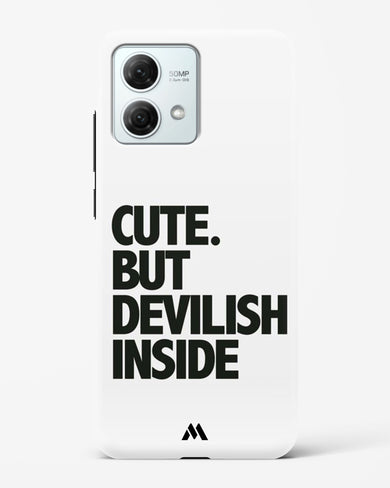 Cute But Devilish Inside Hard Case Phone Cover (Motorola)