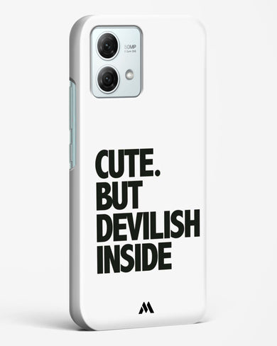 Cute But Devilish Inside Hard Case Phone Cover (Motorola)
