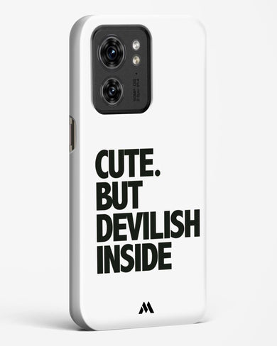 Cute But Devilish Inside Hard Case Phone Cover (Motorola)