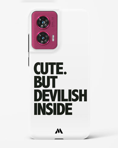Cute But Devilish Inside Hard Case Phone Cover (Motorola)