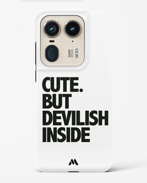 Cute But Devilish Inside Hard Case Phone Cover (Motorola)