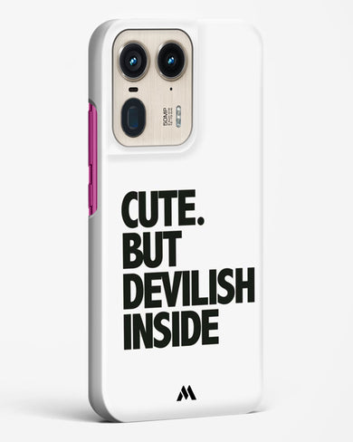 Cute But Devilish Inside Hard Case Phone Cover (Motorola)