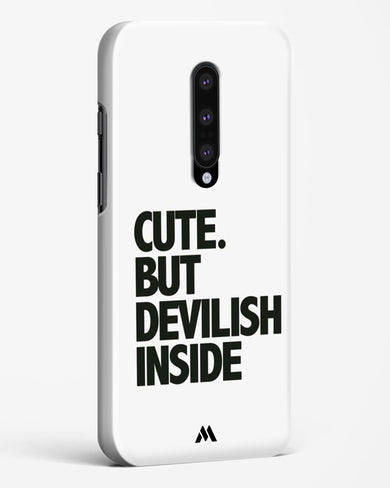 Cute But Devilish Inside Hard Case Phone Cover-(OnePlus)