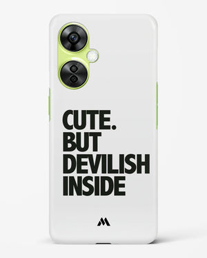 Cute But Devilish Inside Hard Case Phone Cover-(OnePlus)