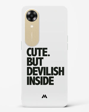 Cute But Devilish Inside Hard Case Phone Cover (Oppo)
