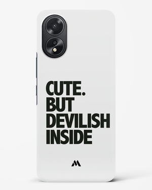 Cute But Devilish Inside Hard Case Phone Cover (Oppo)