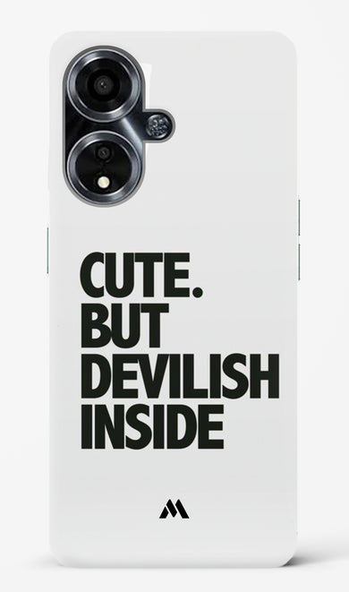 Cute But Devilish Inside Hard Case Phone Cover (Oppo)