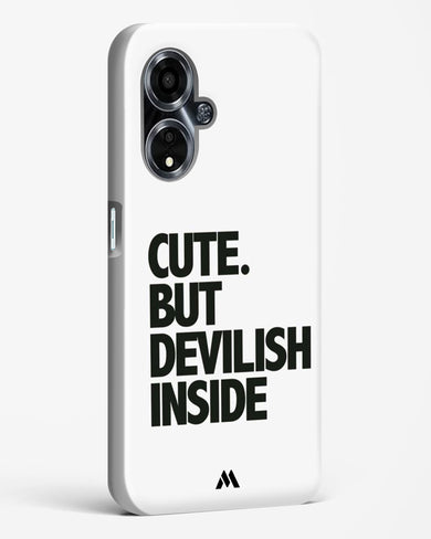 Cute But Devilish Inside Hard Case Phone Cover (Oppo)