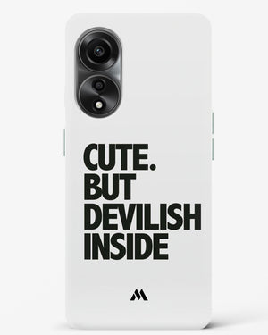 Cute But Devilish Inside Hard Case Phone Cover (Oppo)