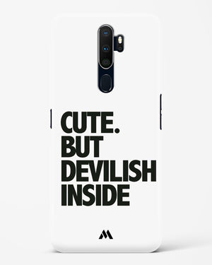 Cute But Devilish Inside Hard Case Phone Cover-(Oppo)