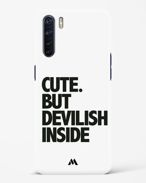 Cute But Devilish Inside Hard Case Phone Cover-(Oppo)