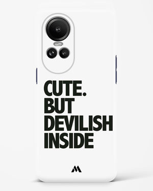 Cute But Devilish Inside Hard Case Phone Cover (Oppo)