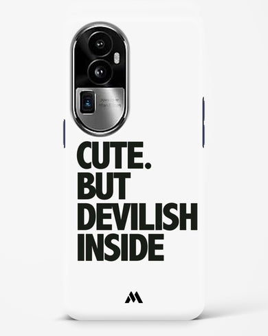 Cute But Devilish Inside Hard Case Phone Cover (Oppo)