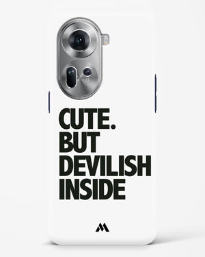 Cute But Devilish Inside Hard Case Phone Cover (Oppo)