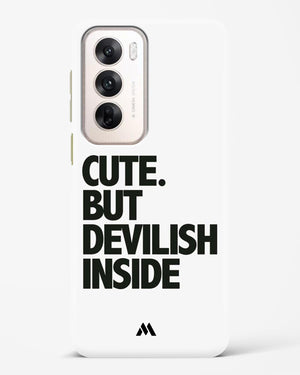 Cute But Devilish Inside Hard Case Phone Cover (Oppo)