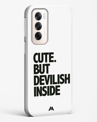 Cute But Devilish Inside Hard Case Phone Cover (Oppo)