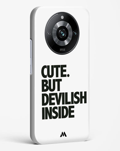 Cute But Devilish Inside Hard Case Phone Cover-(Realme)